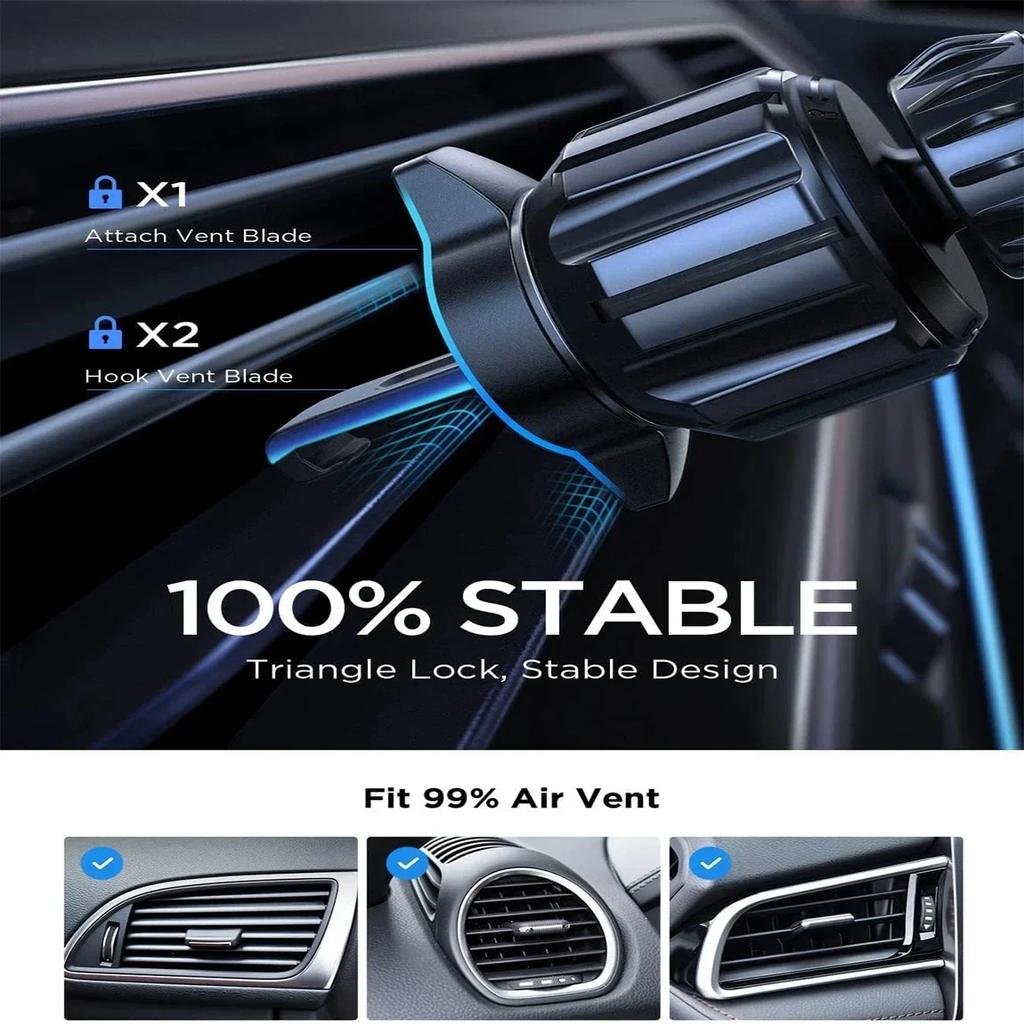 1PCS Magsafe Car Phone Holder,Powerful Magnetism Premium Quality Single-Hand Operation Metal Hook Magnetic Car Phone Mount NEW