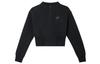 Sportbekleidung Tech Fleece Damen Cropped 1/2-Reißverschluss Oberteil HJ1032-010