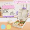 Cartoon Children's Lunch Box House Shape Fresh Keeping Storage Box Creative Food Container  Camping