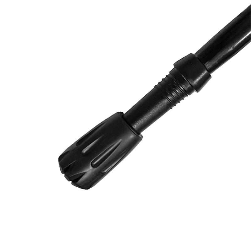 Outdoor Walking Hiking Stick Tip Covers, 8 Black PVC Replacement Part with Enclosed Bases and Hand Installation for Fitness Walking and Hiking