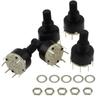 Miniature Rotary Selection Band Switch - Multi-Position: 3, 4, 5, 6, 8 - 16mm Flower Shaft, 15mm Shaft