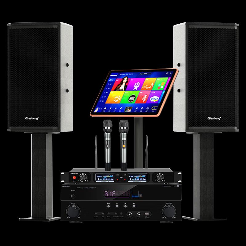 QIASHENG K105 Professional Karaoke Speaker System CN plug (adapter included) (CN version)