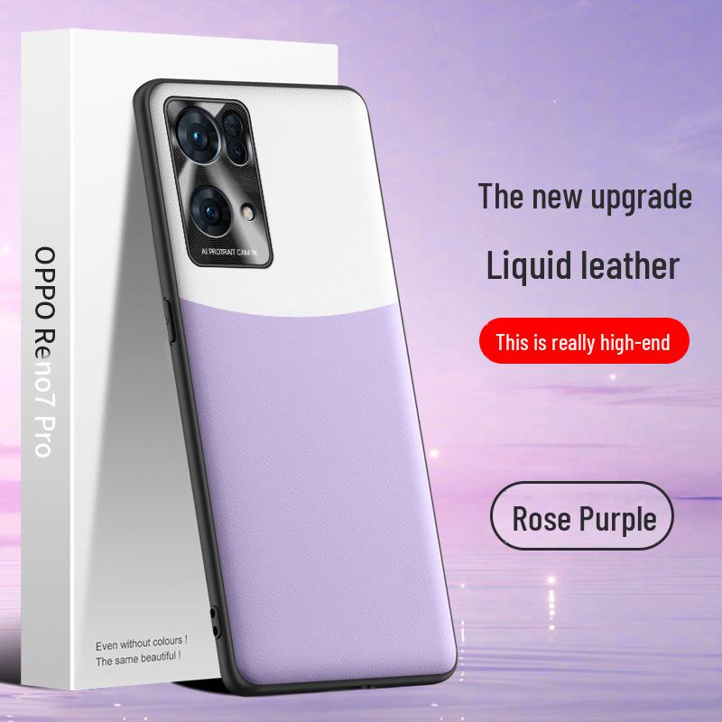 

Защитный чехол Liquid Leather для Oppo Reno 7 Pro — защита от падений, цельная конструкция, возможна транспортировка. Reno7 Pro