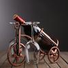 YOMDID Creative Carriage Bike Wine Rack Wine Glass Holder Retro Wine Bottle Display Rack Bar Dining Table Decor Wine Organizer