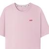 Skechers Solid Color Breathable Round Neck Short Sleeve T-Shirt Unisex Tops Chalk-Pink L225U086-01SX