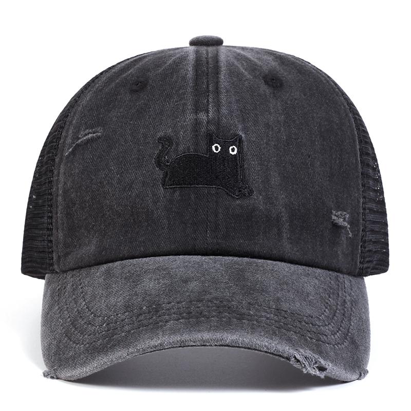 

Unisex Cartoon Personality Embroidery Baseball Net Caps Spring Summer Outdoor Adjustable Casual Hats Sunscreen Hat Sports Cap