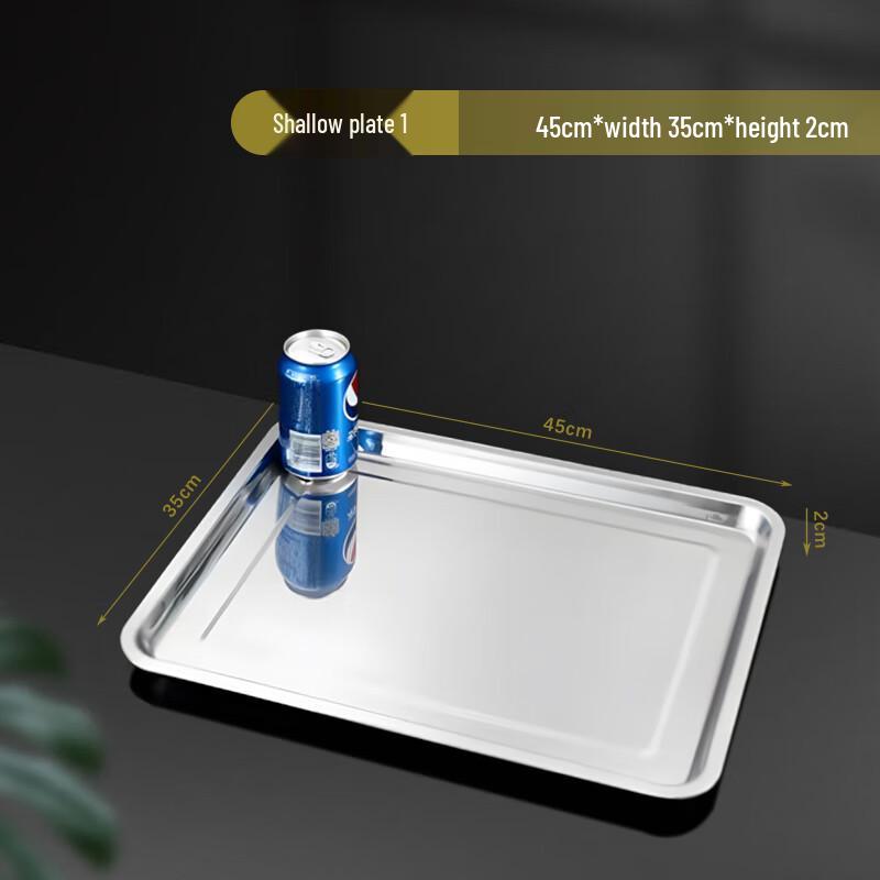 304 Stainless Steel Rectangular Serving Tray