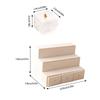 1/12 Scale Miniature Fruit Display Cabinet with Box for Model Exhibitions and Doll House Home Decors Scale Furniture