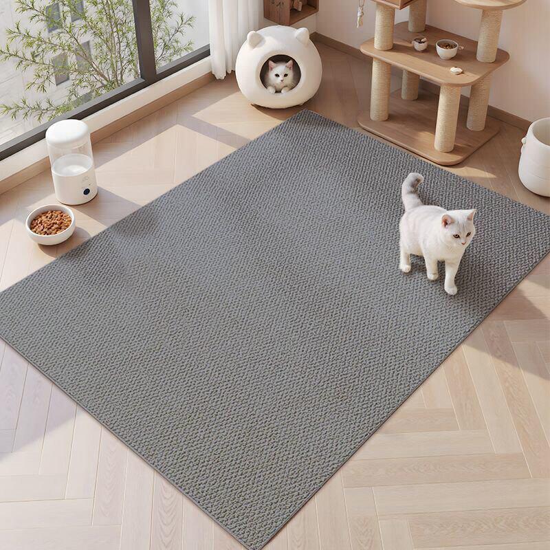 Japanese Style Solid Color Sisal Floor Mat - Durable, Easy-Clean, Dirt-Resistant Carpet for Living Room