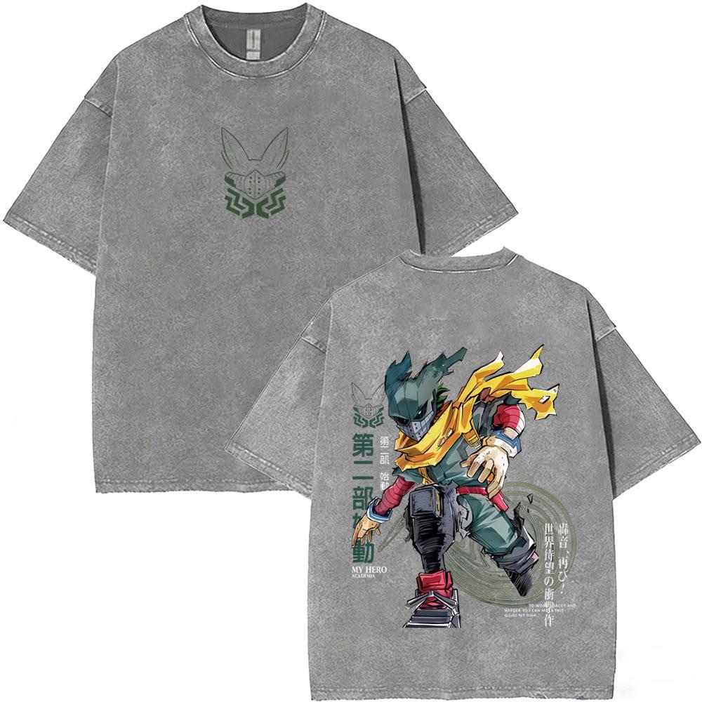 

Washed Vintage Anime My Hero Academia Yaoyorozu Momo Merch Tshirt Men Women Cartoon Funny Tshirts Unisex Oversized T Shirts S