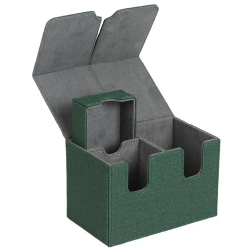 Bivoyud Deck Case, Trading Card Case, Storage Box, Dice Holder, Damage Counter Holder, Magnetic PU "Compatible with Yu-Gi-Oh!, Duel Masters, and Vario