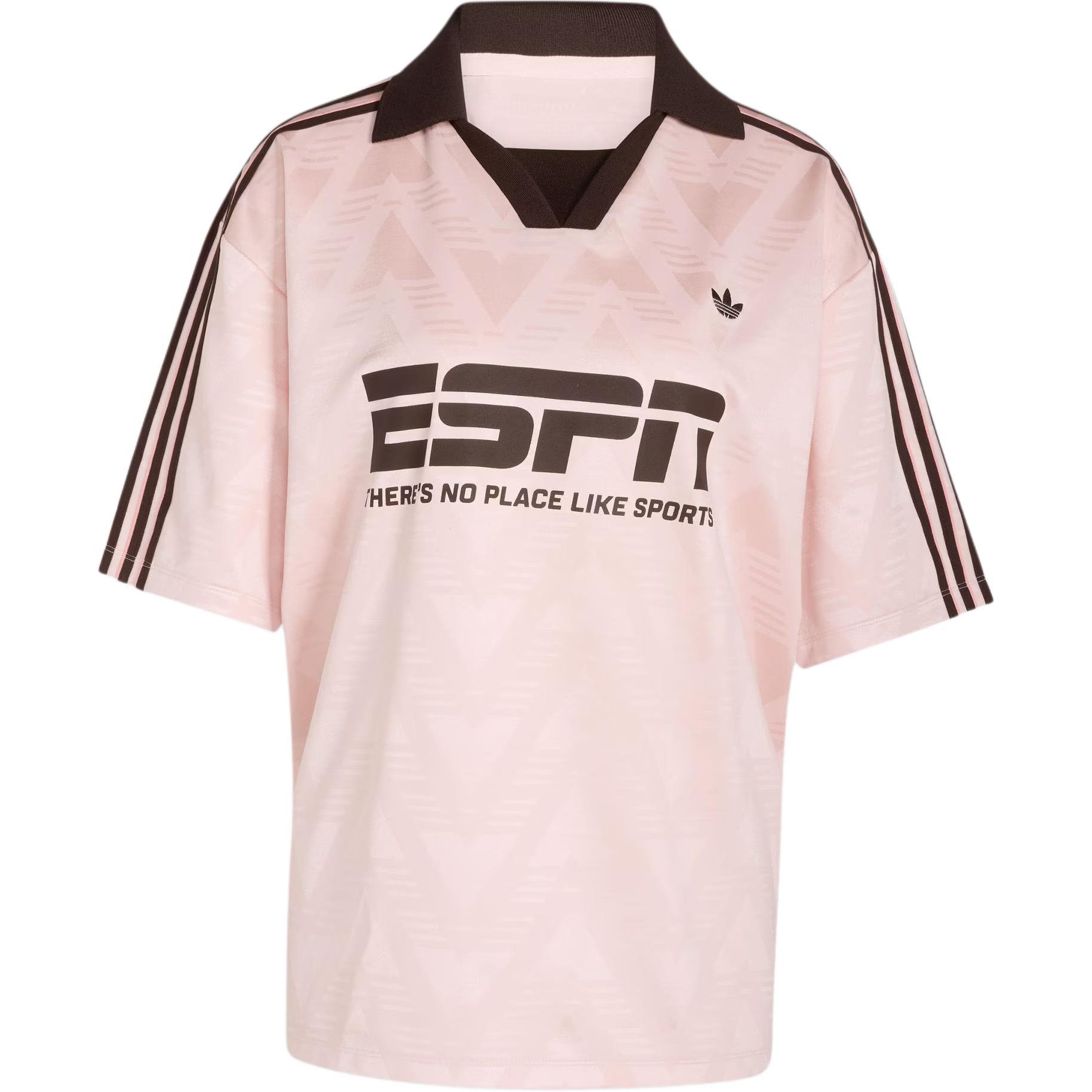 Adidas Originals Football V-Neck Loose Casual Retro Sports Short Sleeve Jersey Women tops KG3611 S