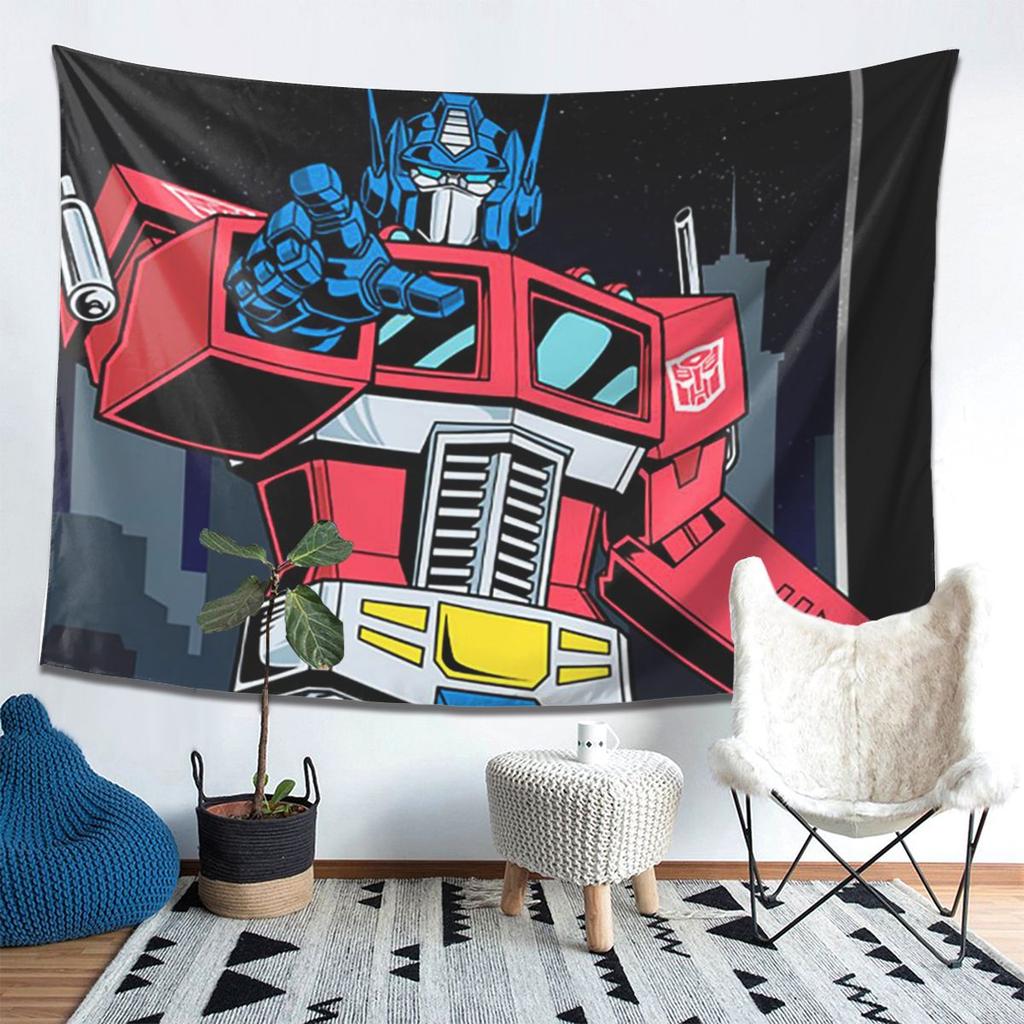Optimus Prime Tapestry Wall Hanging Aesthetic Home Decoration Tapestries for Dorm Room