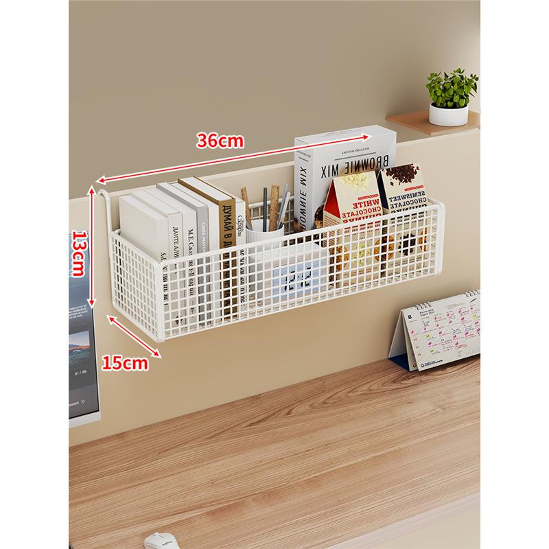 Cesto Portaoggetti da Appendere alla Scrivania Organizer Multifunzione per Cubicolo Ufficio Tavolo da Dormitorio Scaffale da Parete con Ganci