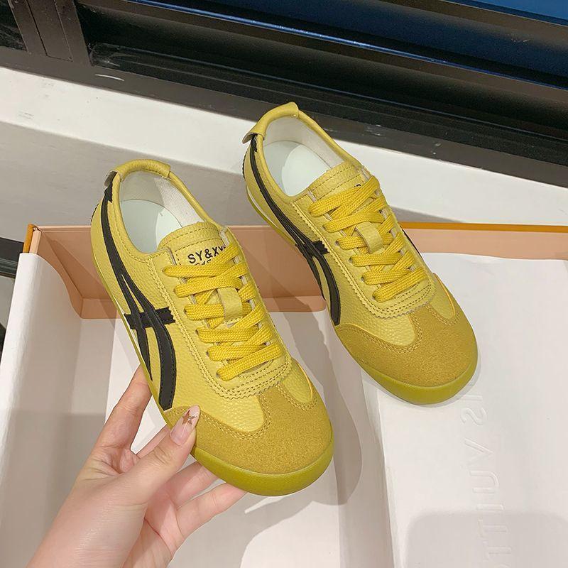 

Новые летние дышащие ретро повседневные спортивные тренировочные туфли туфли Форреста Гампа женские универсальные с цветовой блокировкой кеды 40 жёлтый