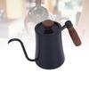 Hand Brew Coffee Kettle 600ML 304 Stainless Steel Narrow   Spout Coffee Pot with Scale Insulated Handle for Home Camping
