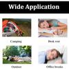 4One Pack Large, ultra-light inflatable travel square pillow made of flocked fabric, suitable for travel, vacations, hiking, camping, and naps,