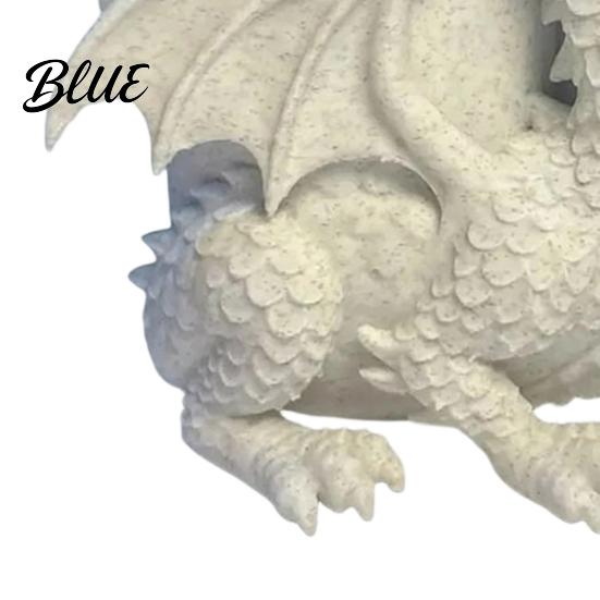 Green Plant Flower Pot 3D Printed Dragon Desk Planter Creative with Storage Artistic Versatile Desktop Storage Figurine Decor for Home Office,