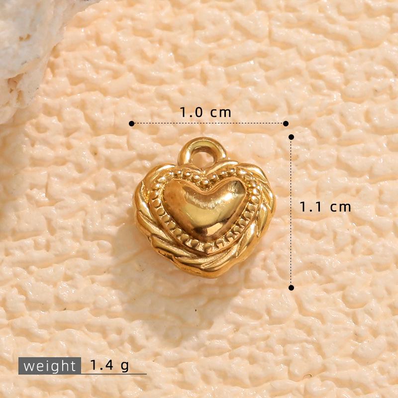 European & American Love Heart Pendant Earrings - Luxury Stainless Steel Titanium Jewelry for Women
