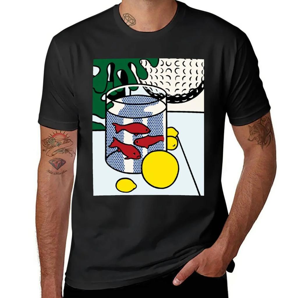 Roy Lichtenstein: Comics Für Millionen T-Shirt Korean Fashion Shirts Graphic Tees Cute Tops Men Graphic T Shirts