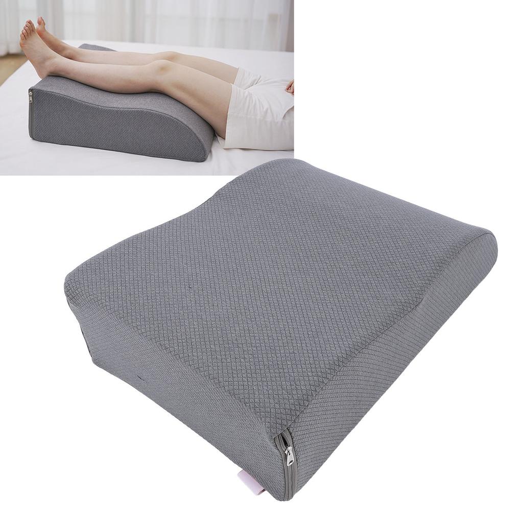 Leg Elevate Pillow Two Legs Memory Foam Wedge for Elderly Pregnant Women Bed Sleeping S Shaped