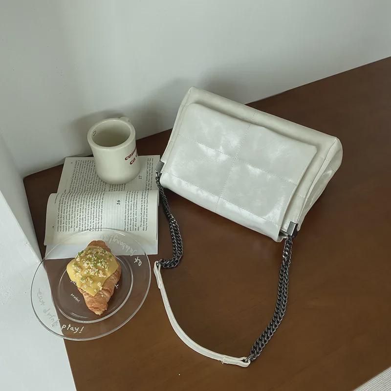 Geantă Tote cu Lanț de Modă de Lux pentru Femei - Geantă de Umăr de Mare Capacitate pentru Toamna/Iarna 2025