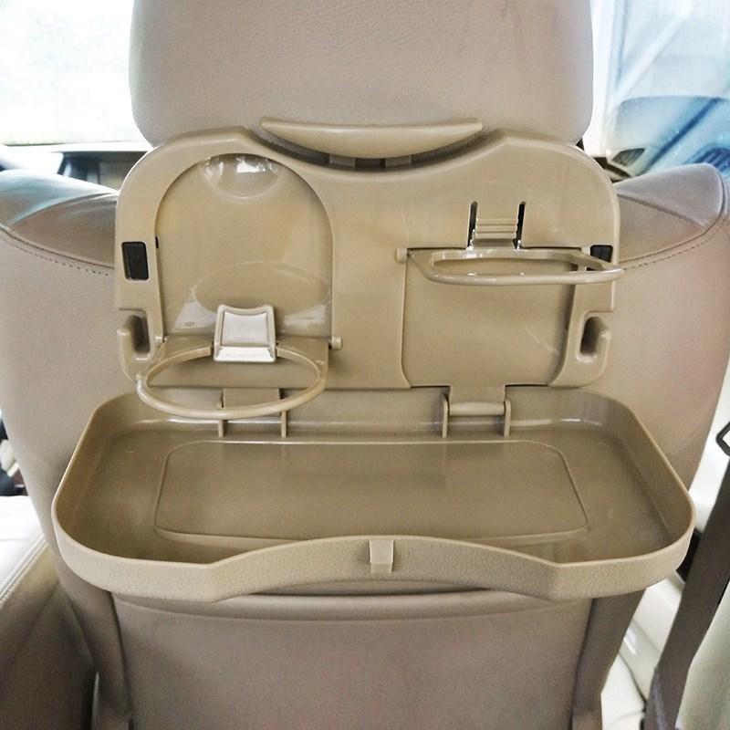 Car Rear Seat Foldable Cup Holder Car Tray Multifunctional Drink Cup Holder In-Car Storage Tray Dining Table