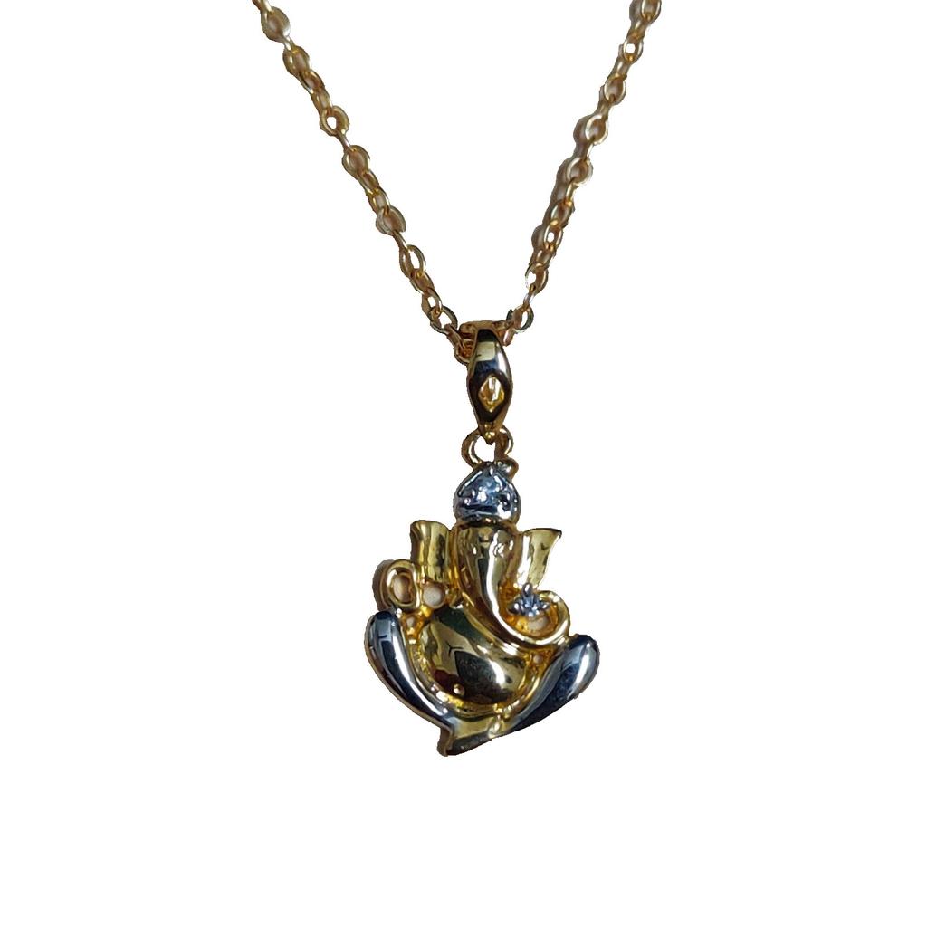 @Indian Traditional Ganesh Spiritual Pendant Multicolor For Unisex K844 Zr128-60%Off