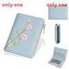 Ladies Wallet With Stitching Embroidery Pu Fabric Multiple Card Slots And Antitheft Design