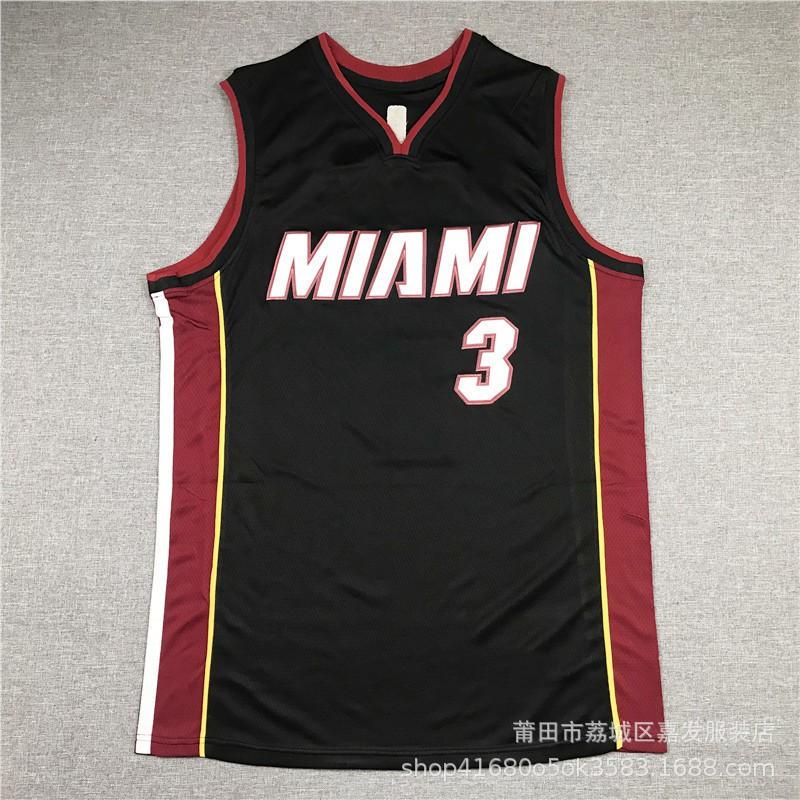 Maglia da Basket Miami Heat Uomo Donna Cotone Cucita Uniforme Squadra NBA Butler Wade Herro City Edition