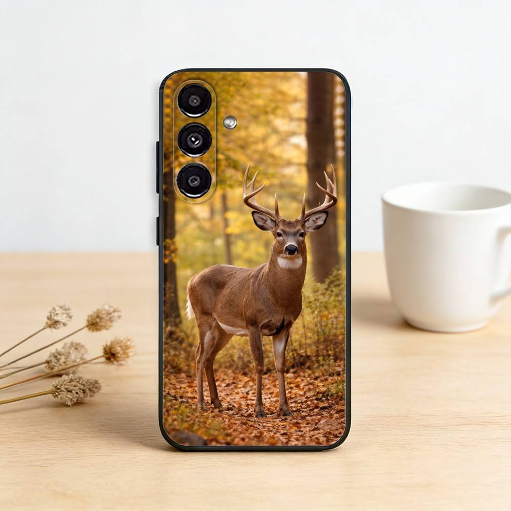 D-deer Hunting     Phone Case For Samsung Galaxy A91,80,73,72 ,71,53,52,32 ,31,22,21s,20,Soft Black Case