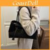 Vintage Leopard Print Tote Bag With Magnetic Closure For Casual Daily Use
