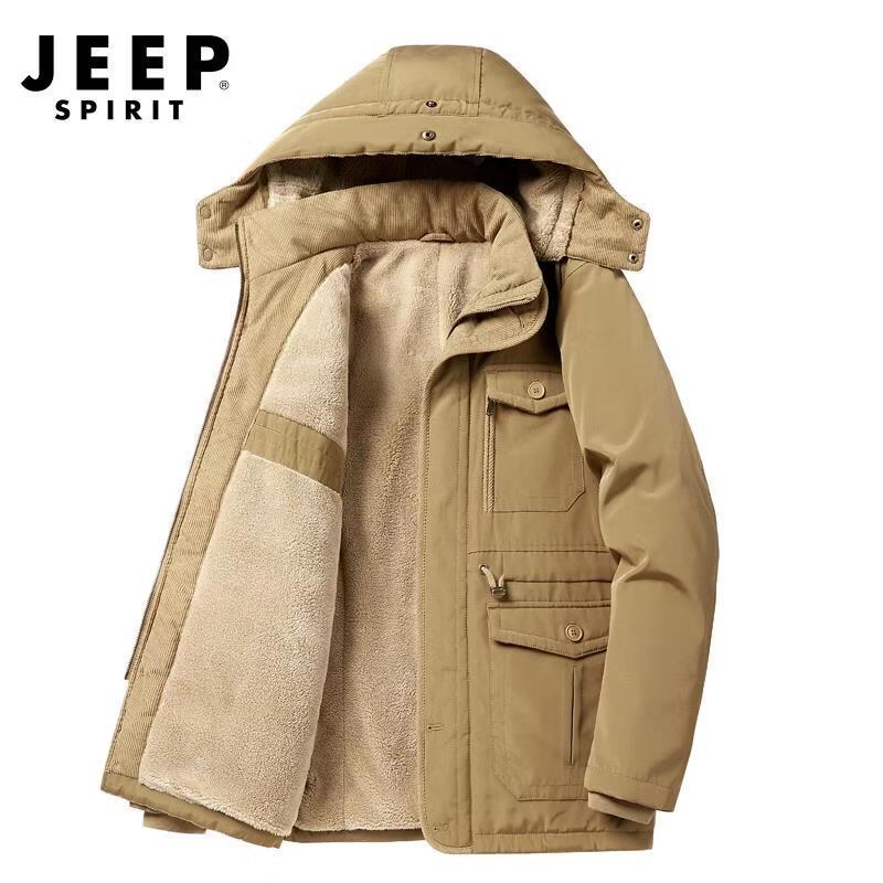 JEEP SPIRIT Men s Winter Fleece Lined Workwear Jacket 4XL
