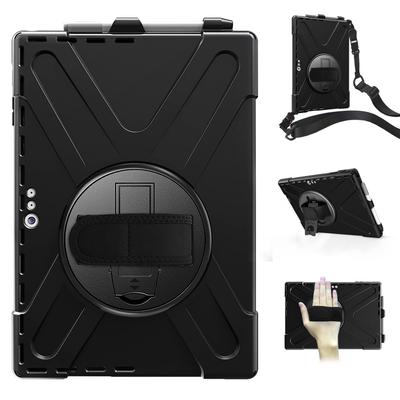 Vertical Standing Surface Go 4/Go 3/Go 2/Go Case Surface GO Cover 360 Degree Rotation Handle with Shoulder Strap Crossbody Strap Surface Go 4/Go 3/Go