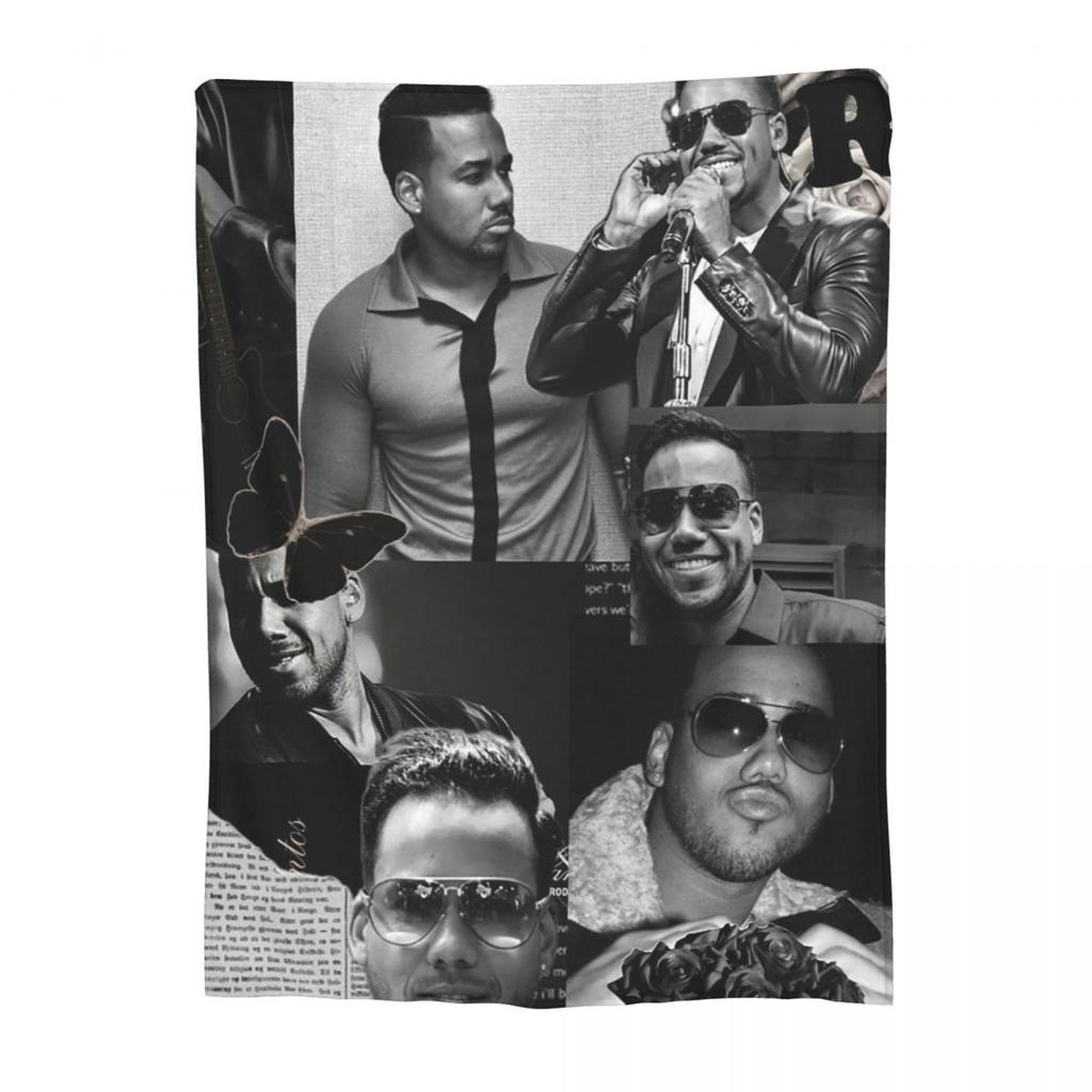 Latin Singer Romeo Santos Blanket Soft Warm Flannel Throw Blanket Bedspread for Bed Living room Picnic Travel Home Couch