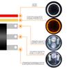 Motorcycle 5.75 LED Headlight Head Light White Halo DRL For Harley Sportster Iron 883 Dyna Street Bob Moto Headlamp Accessories