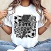 Soccer Game Day T-and Kids Tshirt, Coquette Sports Mom Fan Tee