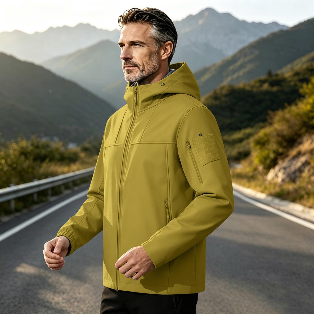 Men's Lightweight Hooded Jacket for Outdoor Hiking Climbing and Mountaineering
