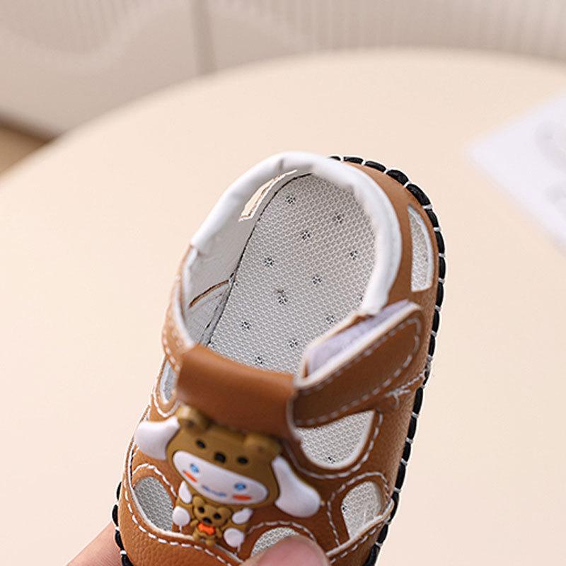 Spring and Summer New Soft-soled Baby Shoes Male 3-7-9 Months 0 1 1/2 Years Old Infant Sandals Female