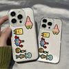 Applicable to iPhone11/11/11 mobile phone case Huawei vivo Xiaomi OPPO transparent case mosaic SpongeBob SquarePants