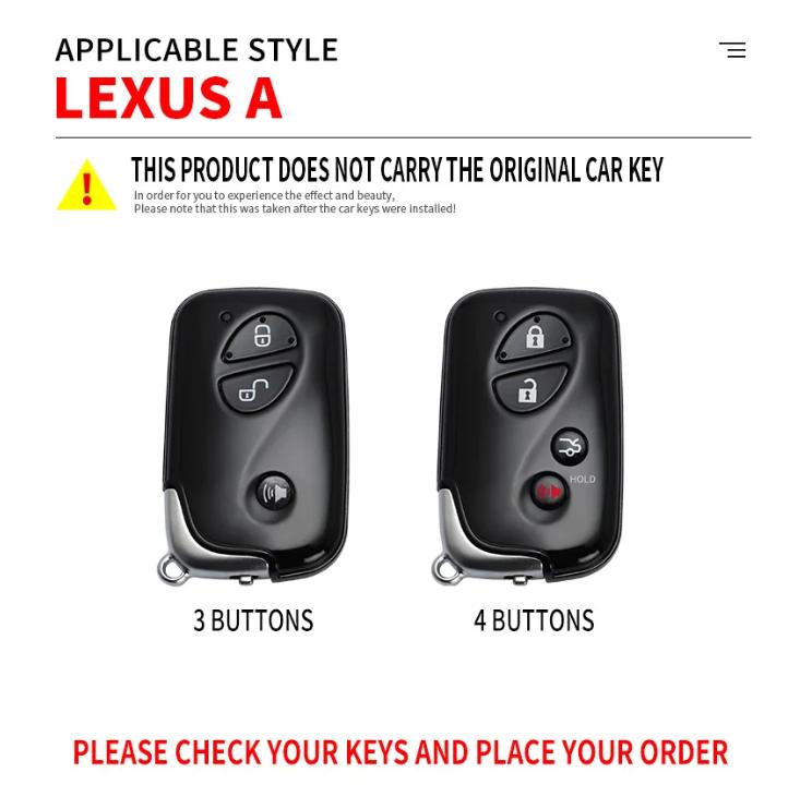 Car Key Case Cover Shell Fob for Lexus GS430 ES350 GS350 LX570 IS350 RX350 IS250 Key Shell Car Interior Protective Accessories