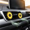 2Pcs Cute Sunflower Car Decoration Air Freshener Accessories for Women Interior Vent Clip.