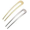 U-shaped Kanzashi Metal Fittings Parts U Pins Hair Accessories Sticks Womens Dresses Traditional Clothing Yukata Kimono 2 Pieces (gold + Silver)