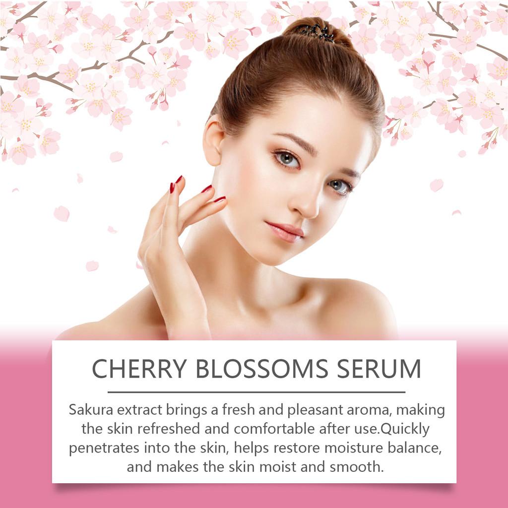 Jaysuing Cherry Blossom Hydrating Essence Moisturizing Serum For All Day Hydration And Plump Skin