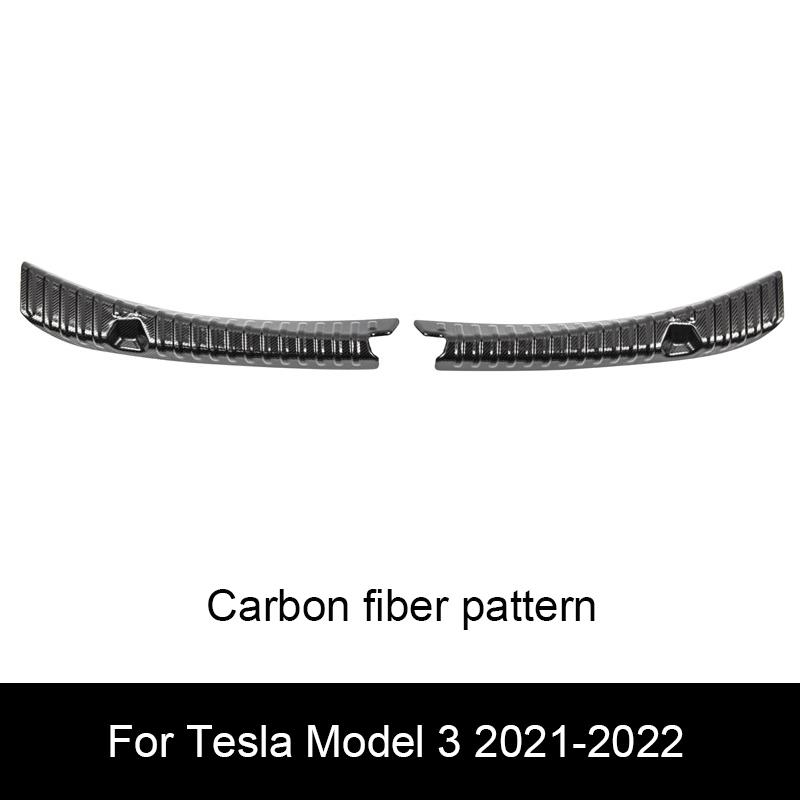 For Tesla Model 3 2024 Highland Trunk Guard Plate Threshold Strip Pedal Tailgate Anti-cutting Rubbing Pad Car Rear Sill Cover