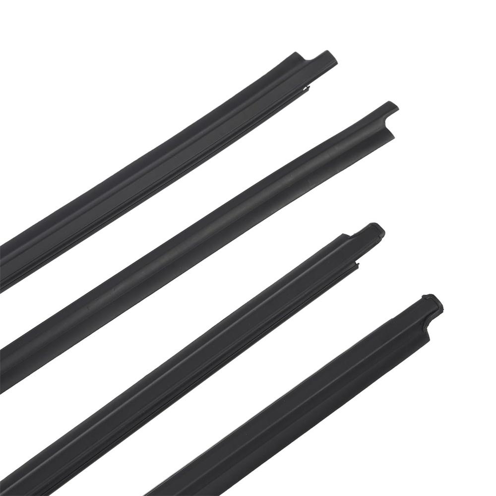Car Window Weatherstrip Seal Belt Moulding 4Doors Fit For Toyota Hilux 2005-2014