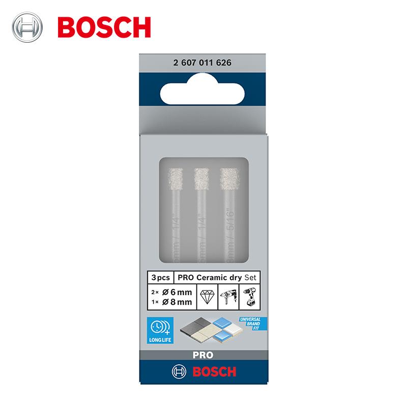 Bosch Professional Series Brazed Diamond Tile Dry Drill Bit with Cooling Wax Ceramic drill bits