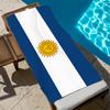 A-argentinien Handtuch Groß Schnelltrocknend Mikrofaser weich Strandhandtuch für Reise Fitness Sauna Baden Camping