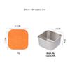 Stainless Steel Sauce Dish with Silicone Lid – Portable Outdoor Dipping Dish for Salad and Seasoning