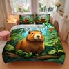 3pcs Anime Cartoon Design Duvet Cover Set with One Quilt Cover and Two Pillowcases (No Core) - Home Decor, Festival Gift, Polyester Fabric, Suitable f